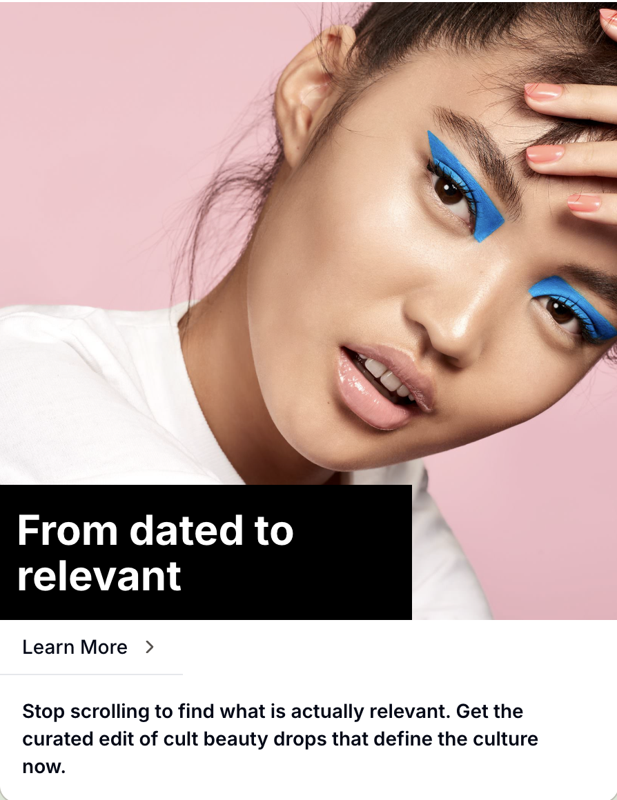 Ad variant: From dated to relevant